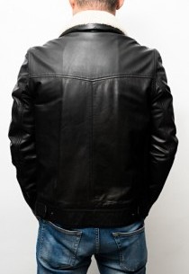 Blouson cuir agneau Giorgio Billy Noir