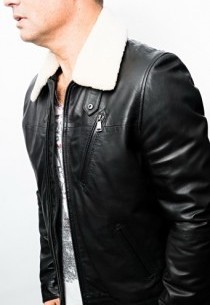 Blouson cuir agneau Giorgio Billy Noir