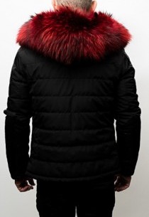 Blouson Ventiuno Modena Noir Col Rouge