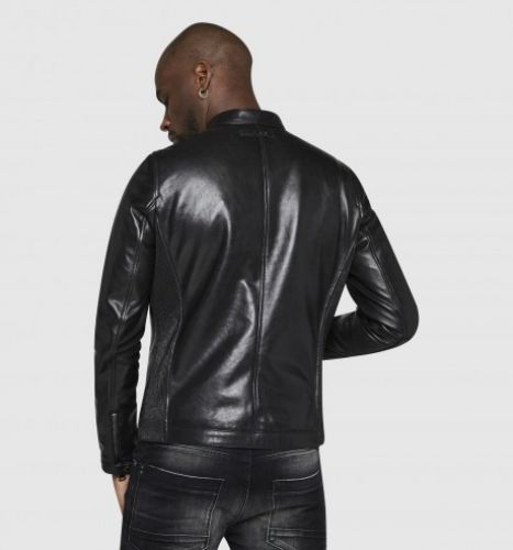 Blouson cuir homme Redskins Macqueen noir