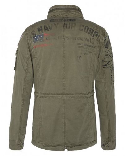 Veste badgée homme SCHOTT SQUAD 28 kaki