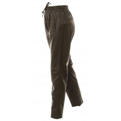 PANTALON JOGPANT CUIR VERITABLE MARRON OAKWOOD GIFT