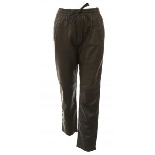 PANTALON JOGPANT CUIR VERITABLE MARRON OAKWOOD GIFT