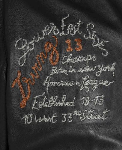 BOMBER EN CUIR HOMME SCHOTT  LCTEDDY NOIR 