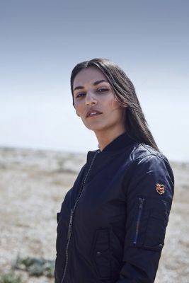 veste en cuir schott femme